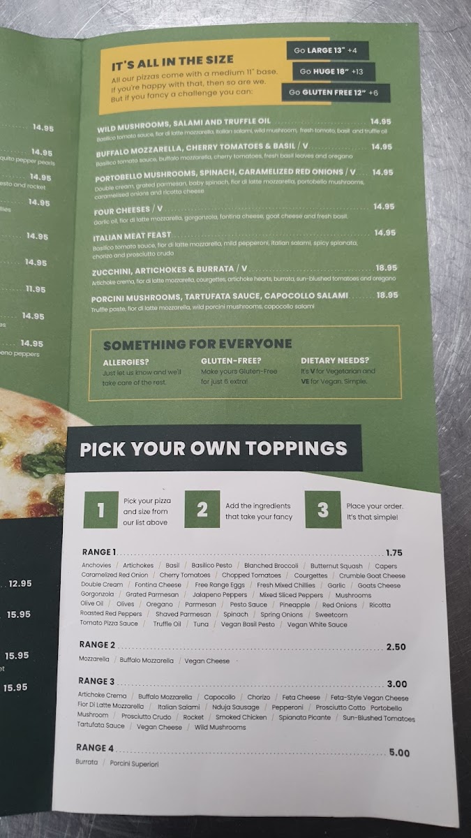 Menu Basilico Marylebone-1